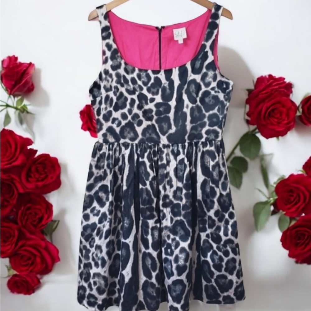 Weston Wear Julienne W Judith Leopard Print Dress – Size L – Excellent Condition